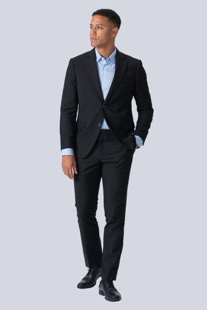 Premium Vienos krūtinės kostiumas (juodas)