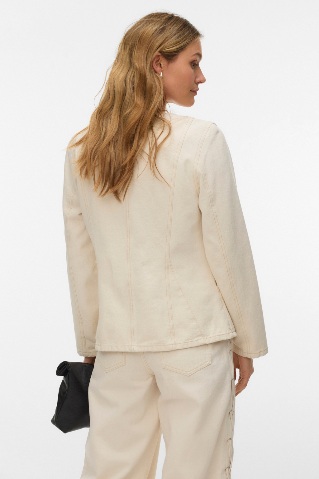 Leva String Ecru Dnm Jacket - Ecru