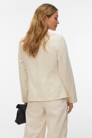 Leva String Ecru Dnm Jacket - Ecru