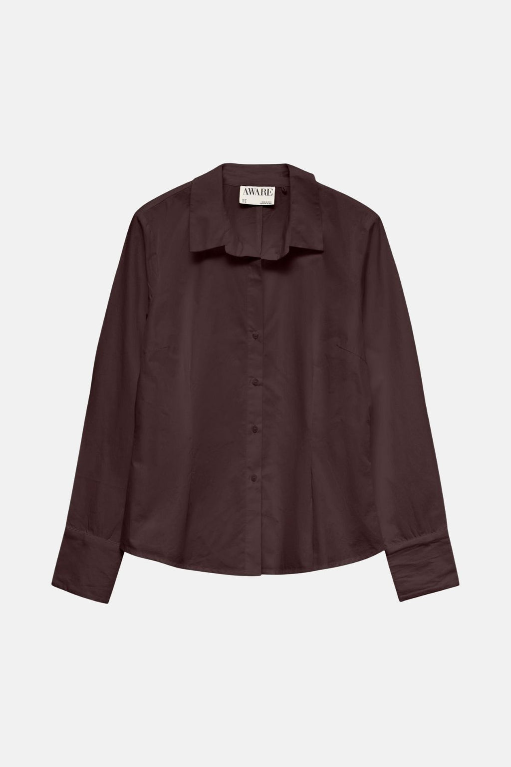 Ums V-Neck Shirt - Chocolate Plum