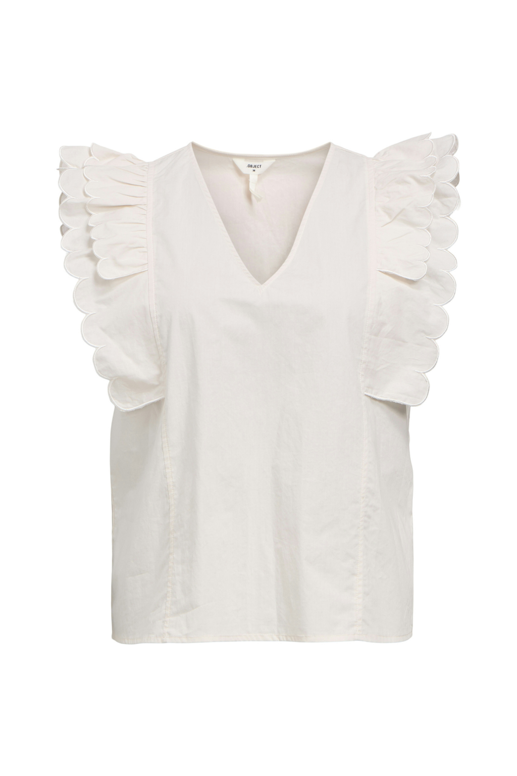 Hope Papaya Nour S/S Top - White Sand