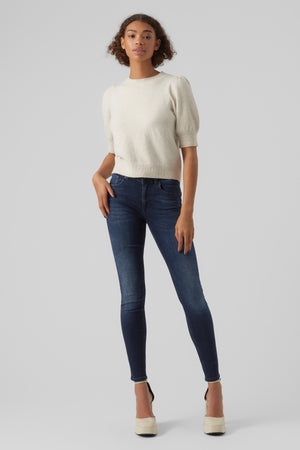 Doffy O-Neck Pullover - Birch Melange