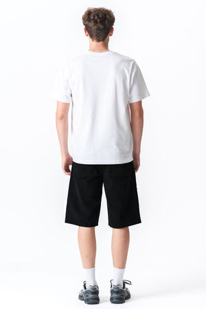 Džinsinis Shorts Laisvas – vientisas juodas