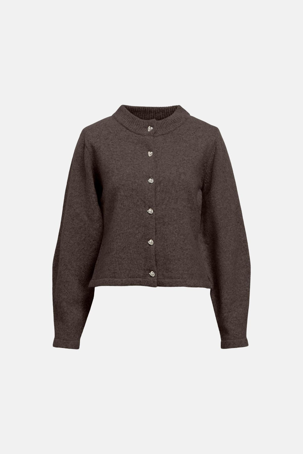 „Zari Knit Cardigan“ - antspaudas rudos spalvos melange