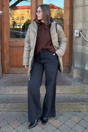 Long Puffer Jacket - Sand