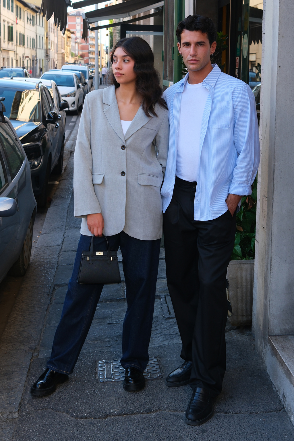 Claire Oversized Blazeris - šviesiai pilka