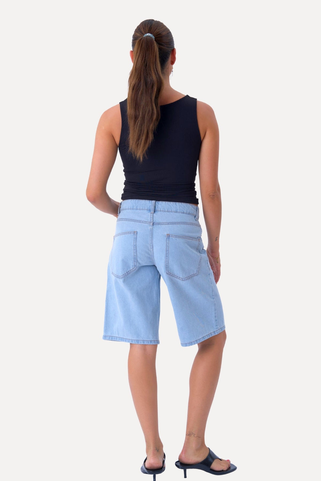 Džinsinis Shorts - Šviesiai mėlyna