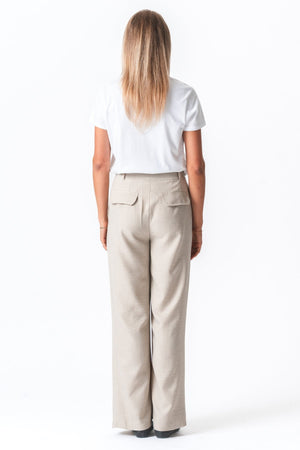 Emma Pants Loose - Beige