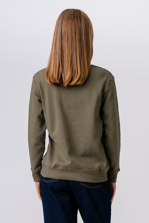 Megztinis Crewneck - Army Green