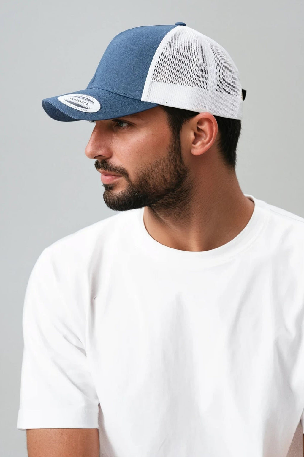 Retro Trucker Colored Front - navy