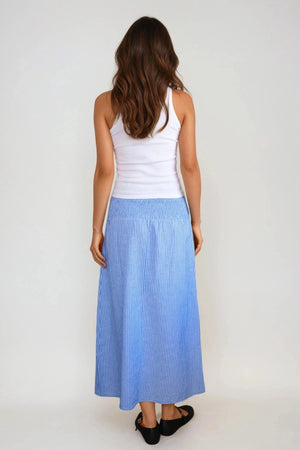 Linn Smock Ancle Skirt - Marina White
