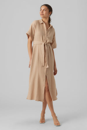 Natali maxi suknelė - airių kremas