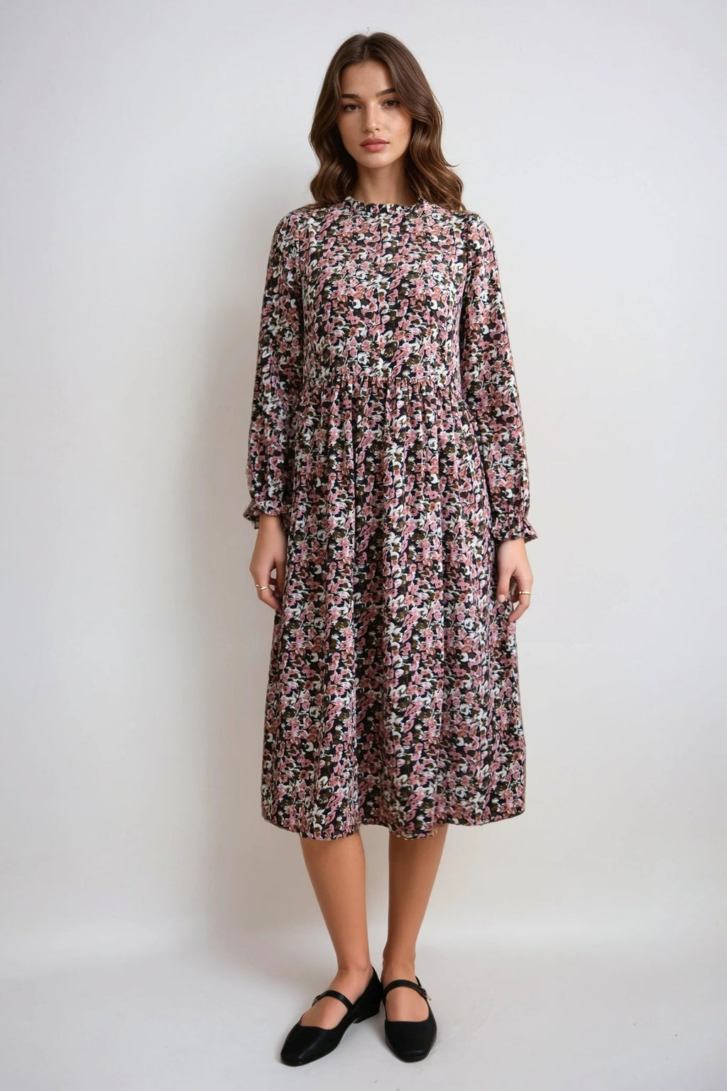 Vibrooks long-sleeved dress - Rosa