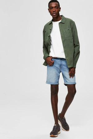 Aleksas Shorts - Džinsinis mėlynas