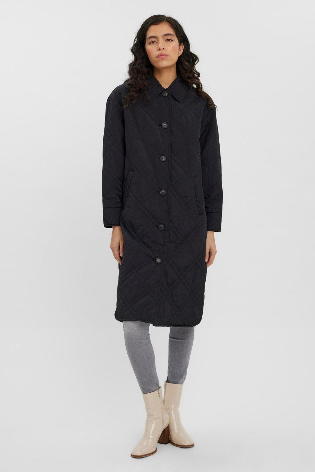 „Ambere Merson Long Coat“ - juodas