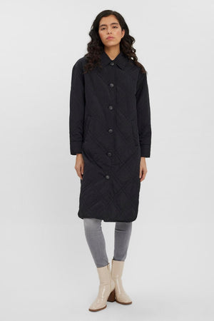 „Ambere Merson Long Coat“ - juodas