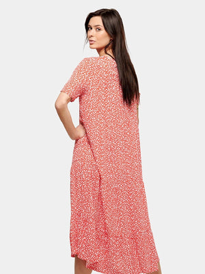 Anna Midi suknelė - raudona