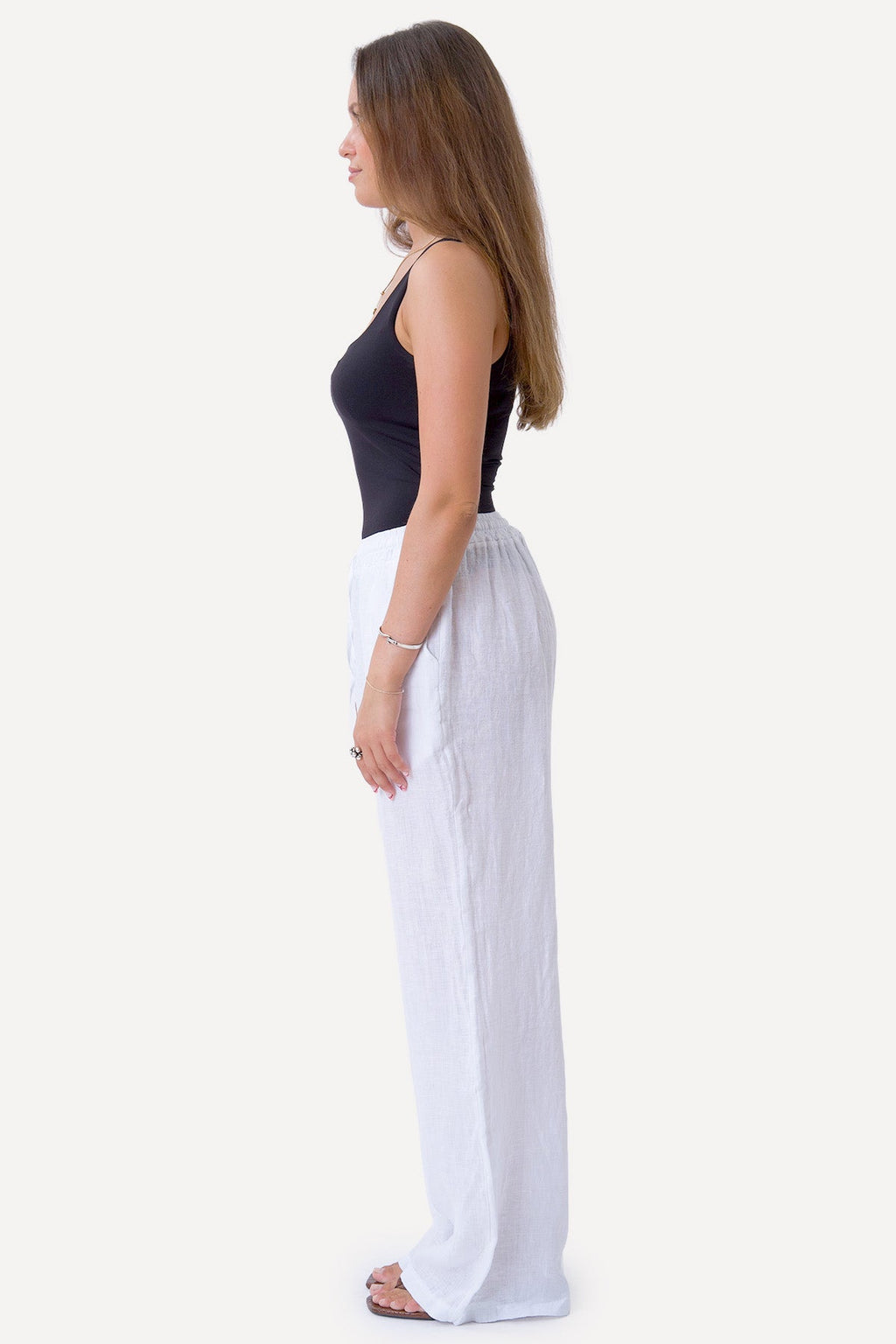 Astrid Linen Pants - White
