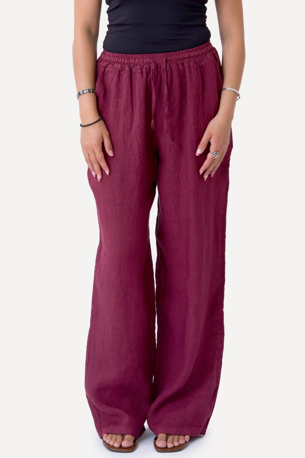 Astrida Lina Pants - Raudona