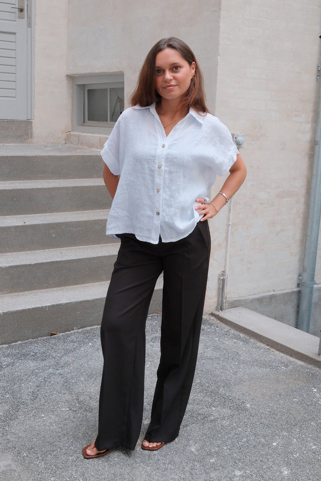 Astrid Linen Shirt - White