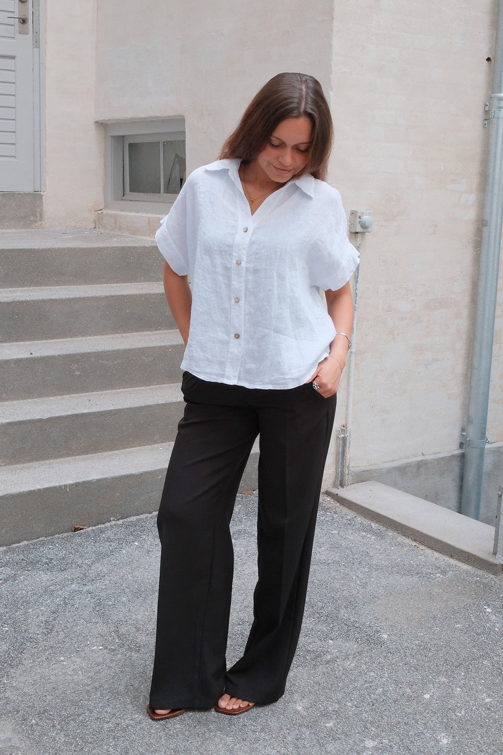 Astrid Linen Shirt - White