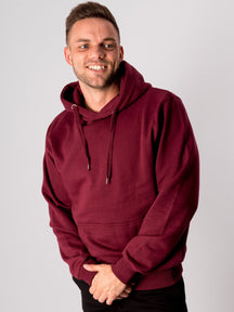 Basic Hoodie - bordo raudonas