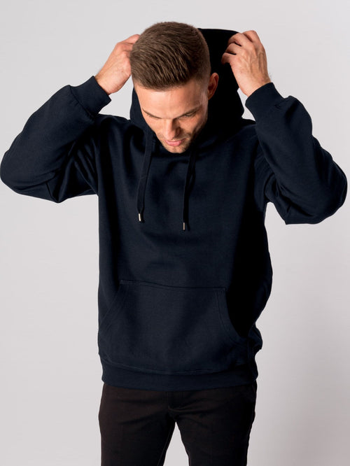 Basic Hoodie - Dark Navy - TeeShoppen - Blå