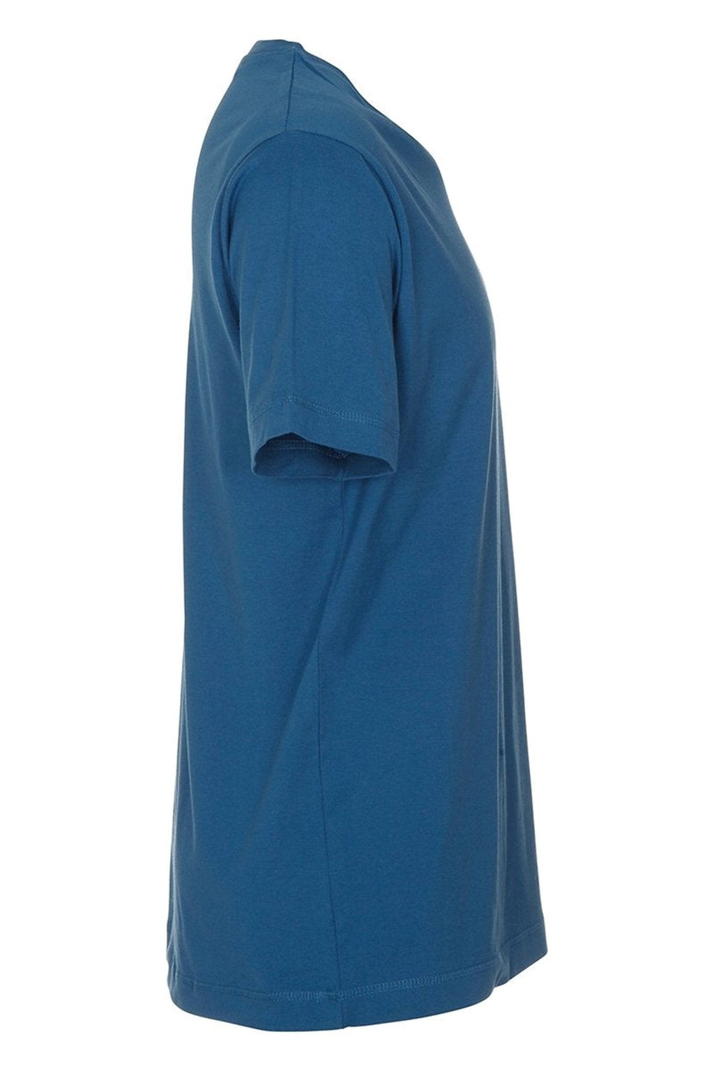 Basic V-kaklo marškinėliai-naftos mėlyna