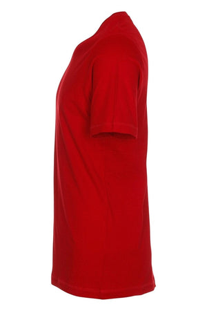 Basic Marškinėliai V formos iškirpte – raudoni