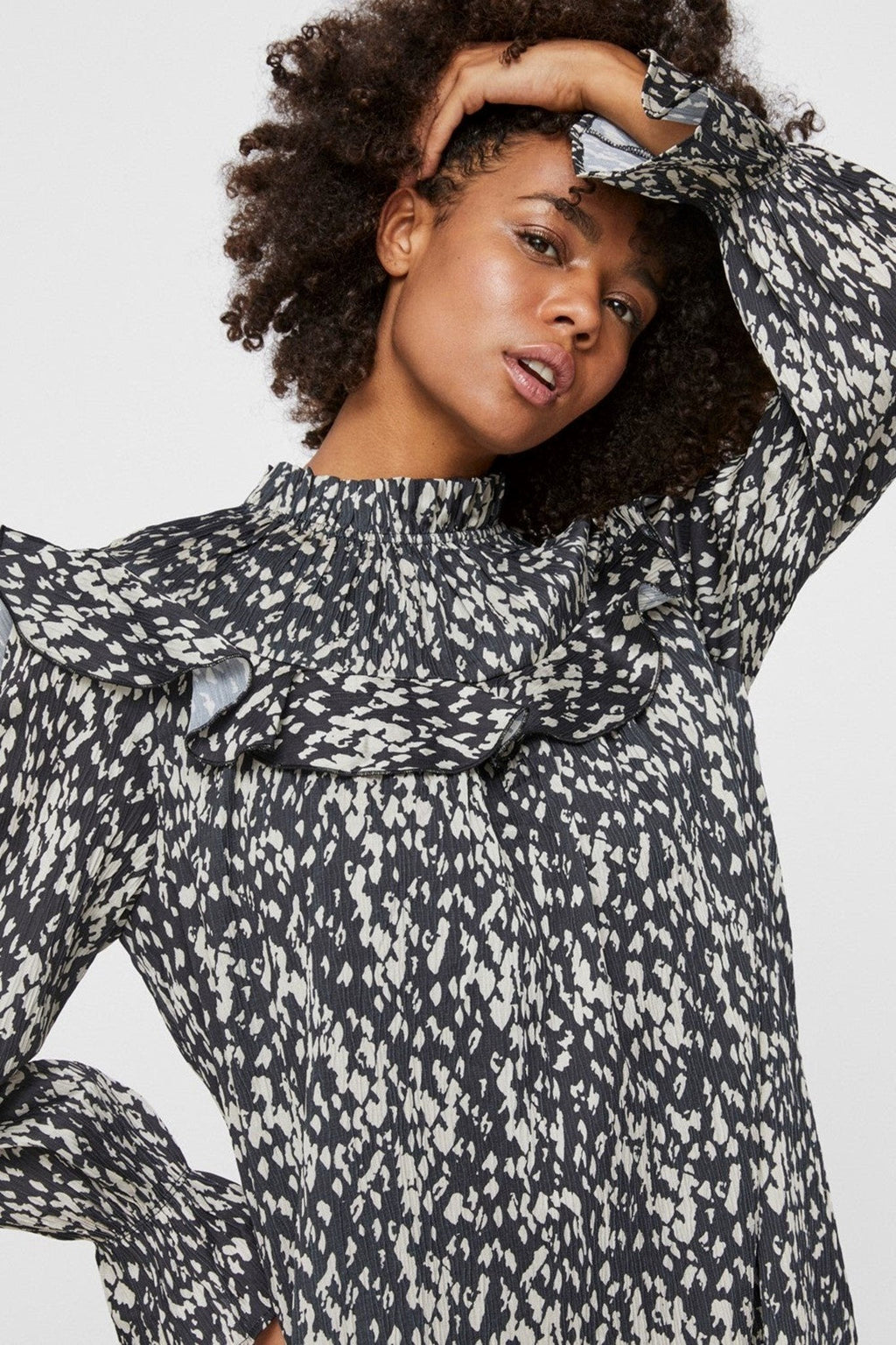 Becky trumpa suknelė - juoda