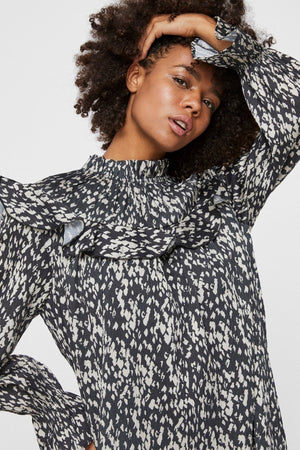 Becky trumpa suknelė - juoda