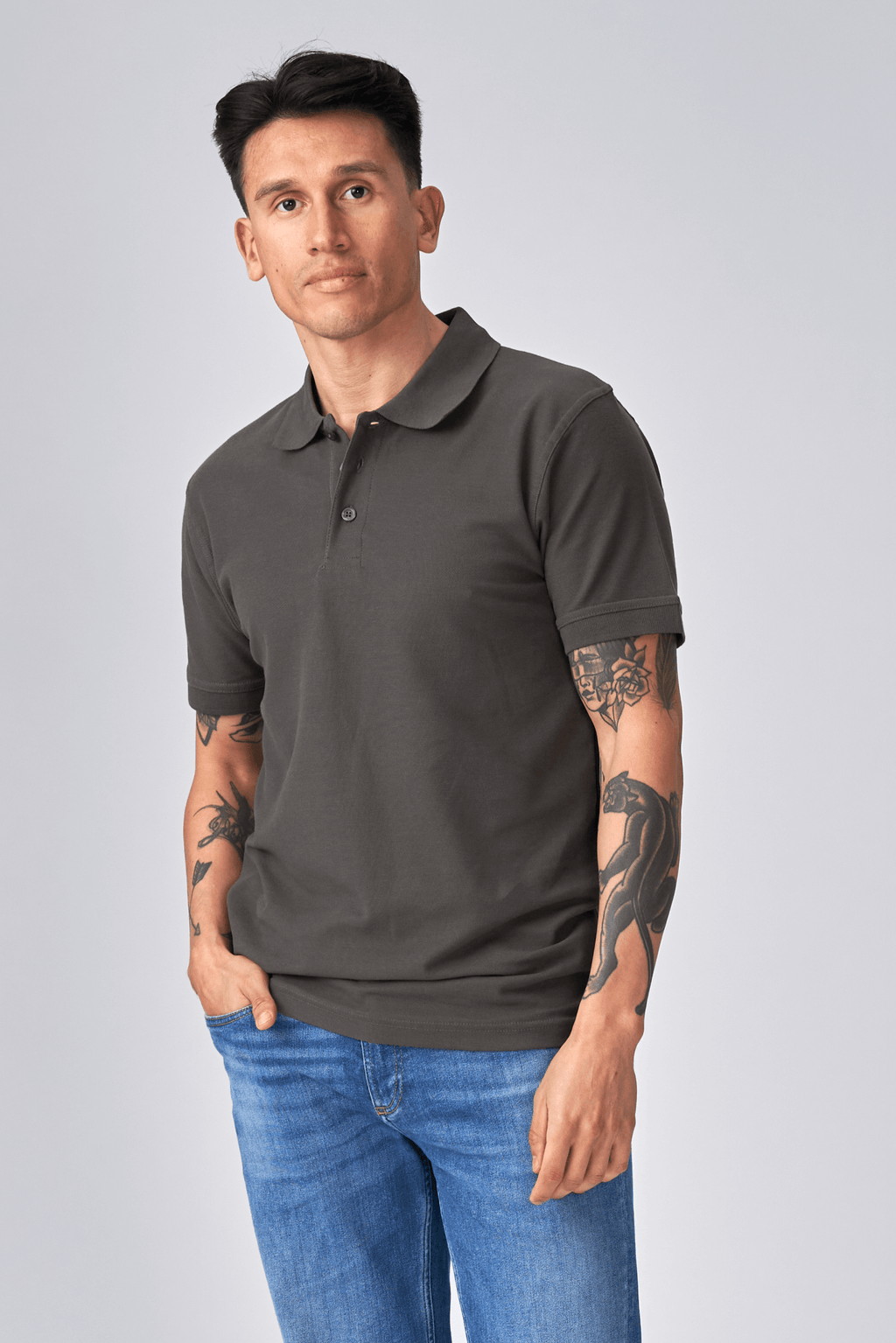 Basic Polo - Dark Gray