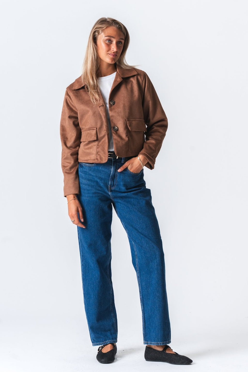 Nelly Short Jacket - Brown