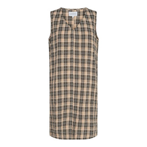 „Dana V“ kaklo suknelė - juodo smėlio pažymėta