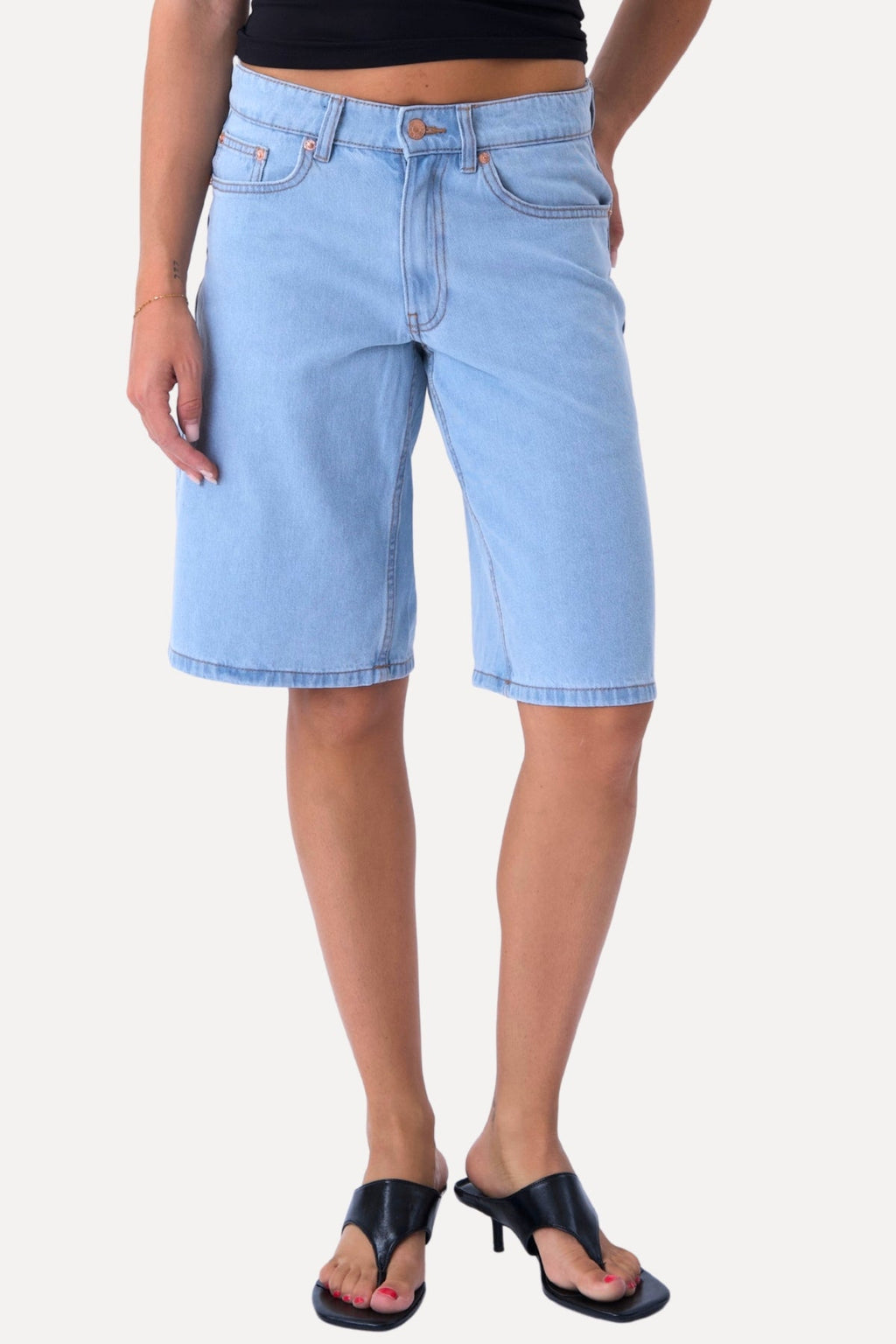 Džinsinis Shorts - Šviesiai mėlyna