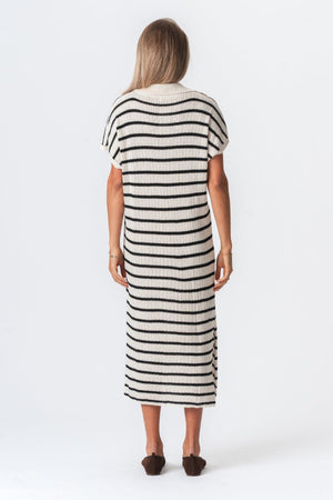 Viktorijos suknelė - balta/juoda