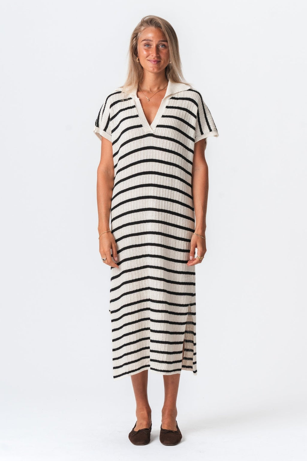 Viktorijos suknelė - balta/juoda