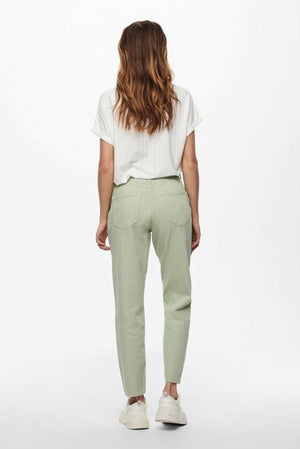Vientisa spalva Mom Pants - "Desert Saga
