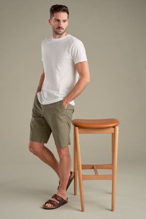 Linen Shorts - Army