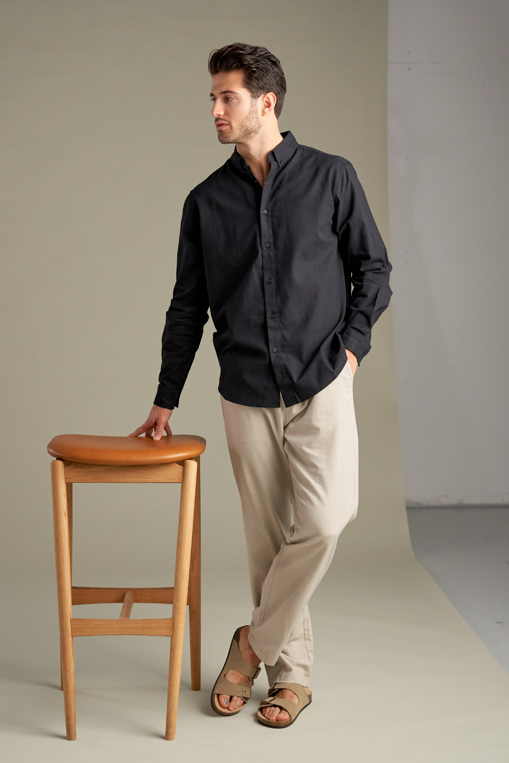 Linen Shirt - Black