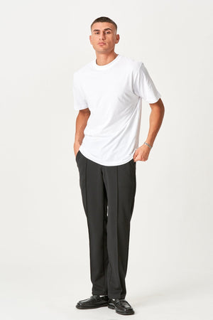 Negabaritiniai marškinėliai - balti