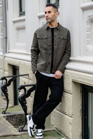 Twill viršūnė - tamsi alyvuogė