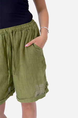 Linai Shorts - Alyvuogių