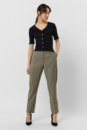 Jane Pants - Brown Checkered