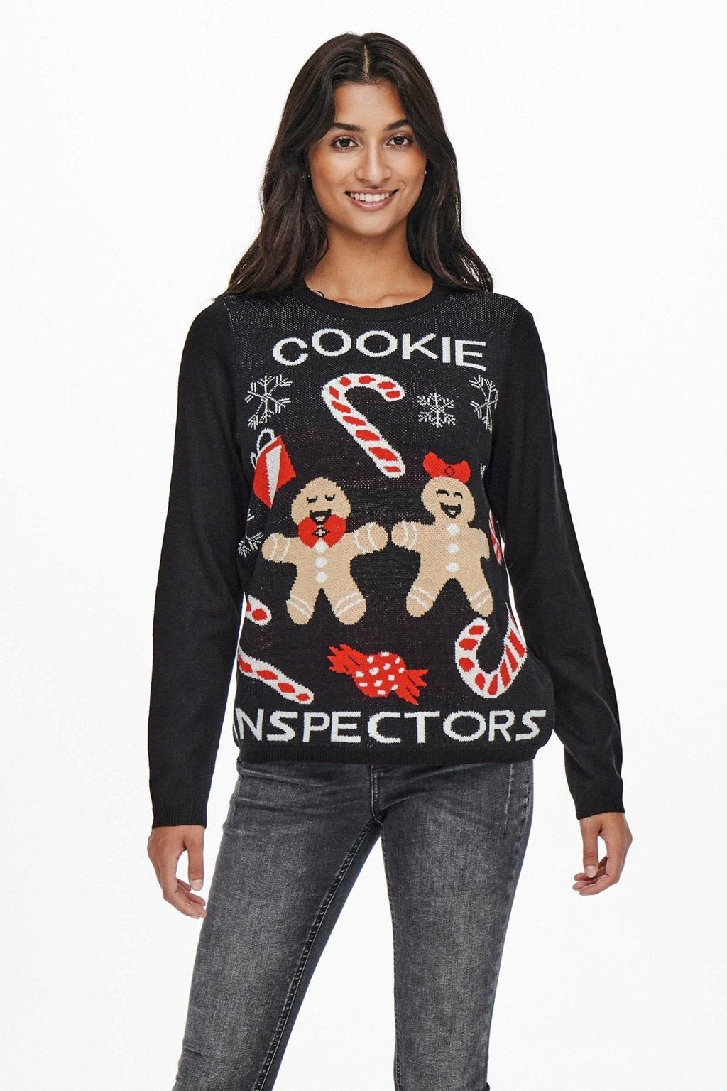 Džiaugsmo kalėdinis megztas - juodas