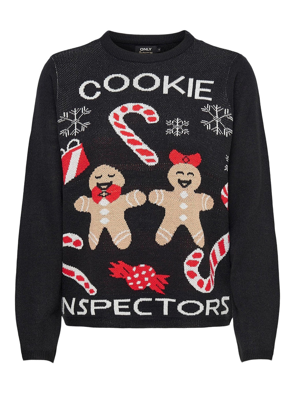 Džiaugsmo kalėdinis megztas - juodas