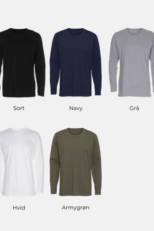 Basic Marškinėliai ilgomis rankovėmis-paketo pasiūlymas (3 vnt.)