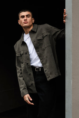 Twill viršūnė - tamsi alyvuogė