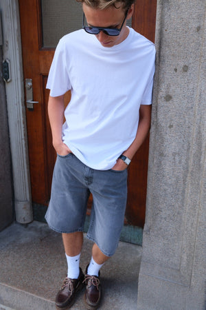 Džinsinis Shorts Laisvas - pilkas