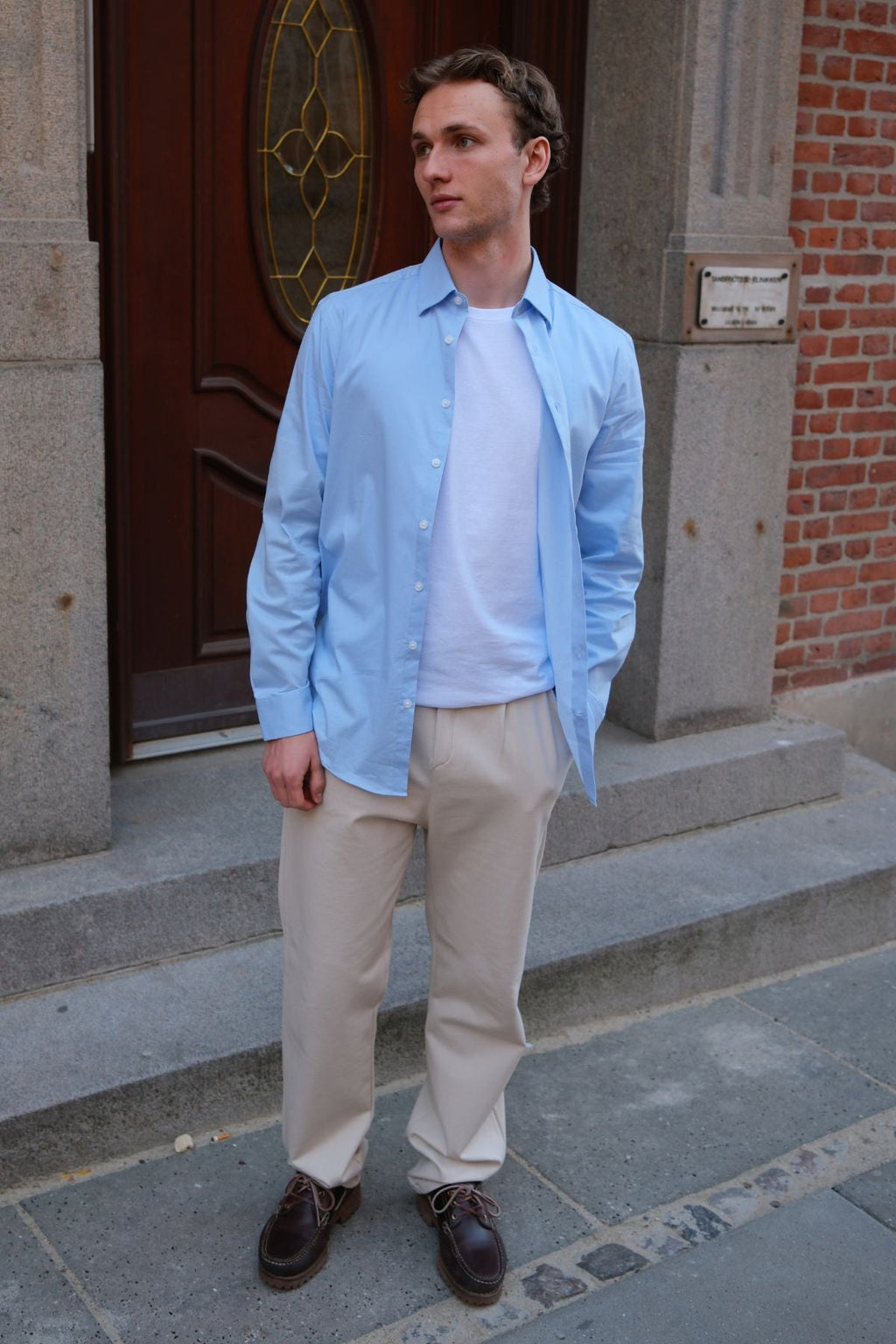 Performance Pants Wide - Smėlio spalvos